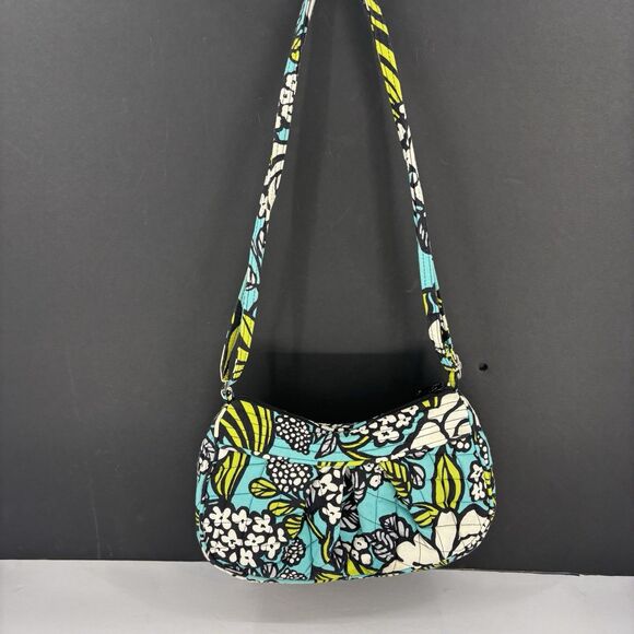 Vera Bradley Island‎ Blooms Frannie Adjustable Crossbody Purse Retired 2012 RARE - Picture 2 of 15